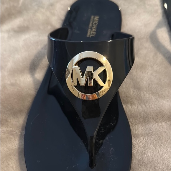 Michael Kors Black and Gold Sandals - Picture 5 of 6